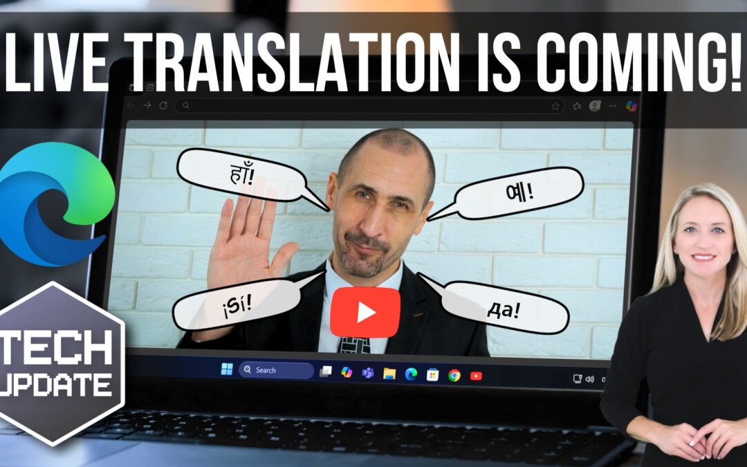 AI audio translation previews in Microsoft Edge